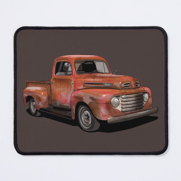 Item preview, Rusty 1950 Ford F1 Pickup Truck in red designed and sold by candc-retro.