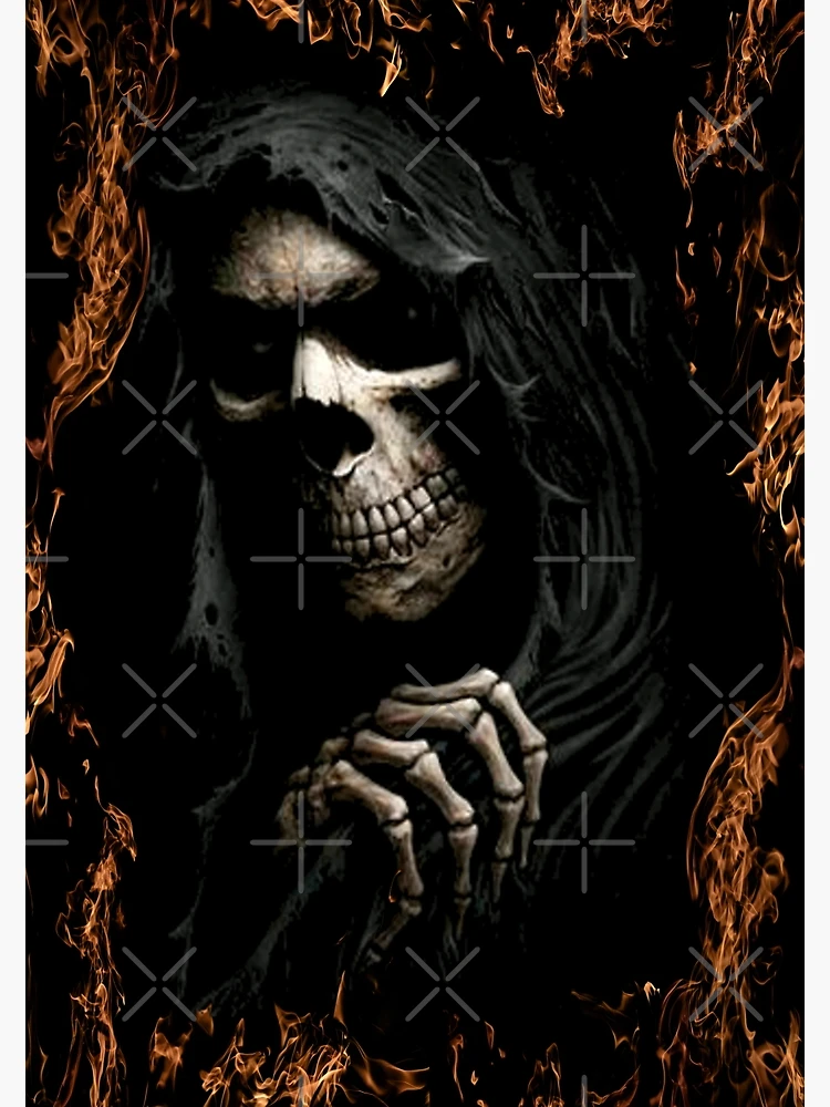 Baby reaper, skeleton, death, abstract, fantasy, 3d, reaper, dark, grim,  skull, HD wallpaper