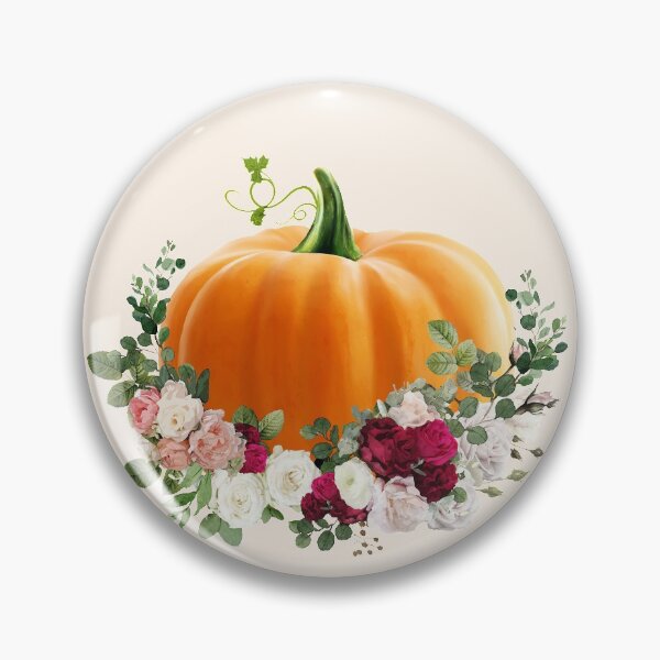 Item preview, Autumn is coming, Pumpkin and roses, pumpkins, halloween, fall, autumn, orange designed and sold by Collagedream.