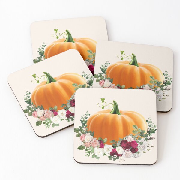 Item preview, Autumn is coming, Pumpkin and roses, pumpkins, halloween, fall, autumn, orange designed and sold by Collagedream.