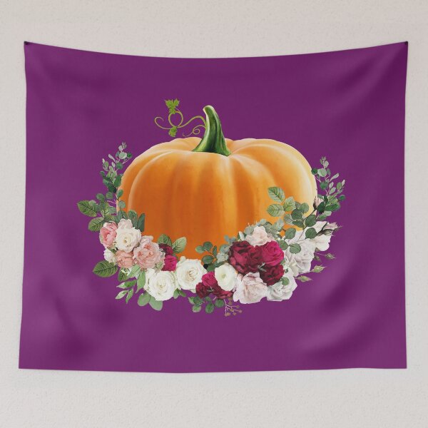 Item preview, Autumn is coming, Pumpkin and roses, pumpkins, halloween, fall, autumn, orange designed and sold by Collagedream.