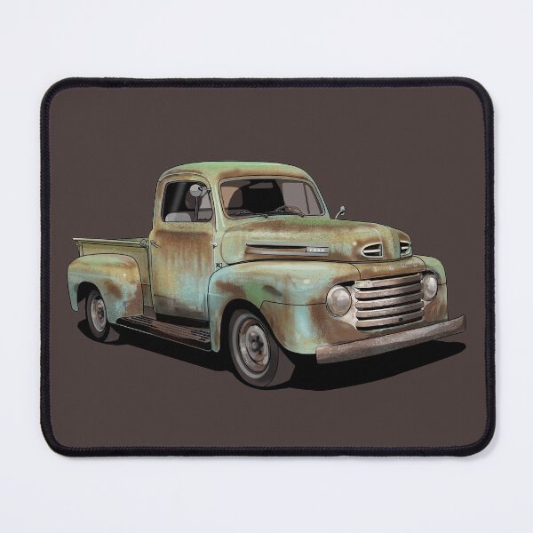 Item preview, Rusty 1950 Ford F1 Pickup Truck in light blue designed and sold by candc-retro.