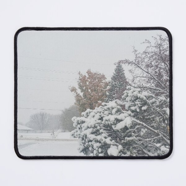 Item preview, Early Fall Autumn Snowstorm on Rural Minnesota Horse Farm designed and sold by ZCS2014.