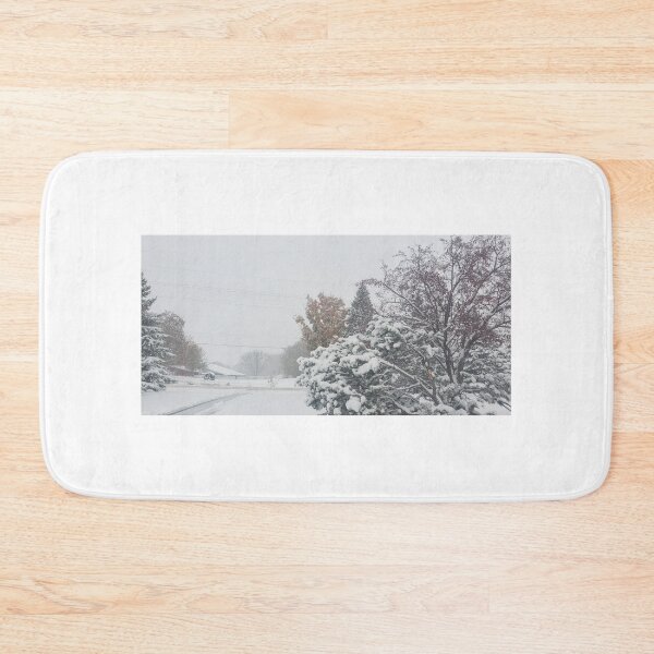 Item preview, Early Fall Autumn Snowstorm on Rural Minnesota Horse Farm designed and sold by ZCS2014.