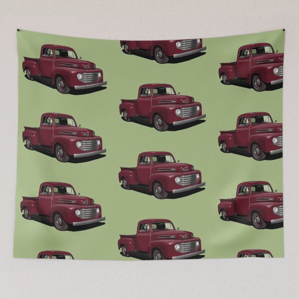Item preview, 1950 Ford F1 Pickup Truck in maroon designed and sold by candc-retro.