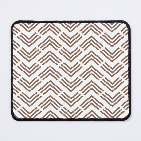 Artikelvorschau, Mid-tone Brown and White Chevron Arrow Pattern Pairs Dunn & Edwards 2022 Color of the Year Art & Craft DET682 - Colour Trends - Hue - Shade entworfen und verkauft von ColorOfTheYears.