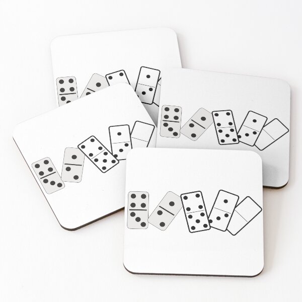 Item preview, Dominos Game On White Background  designed and sold by Rainbows Rock.