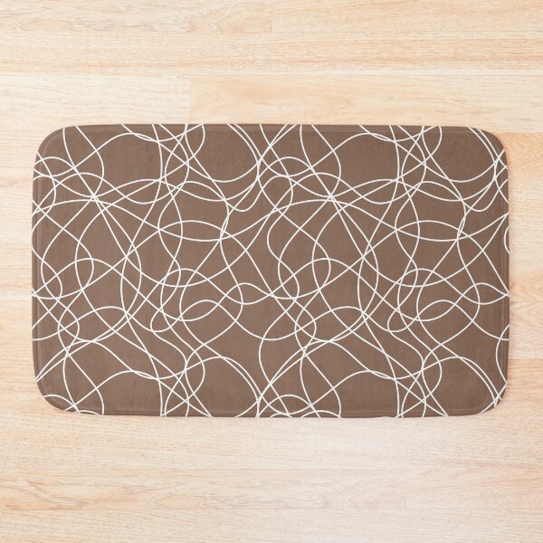 Artikelvorschau, Mid-tone Brown and White Scribbled Mosaic Pattern Pairs Dunn & Edwards 2022 Color of the Year Art & Craft DET682 - Colour Trends - Hue - Shade entworfen und verkauft von ColorOfTheYears.