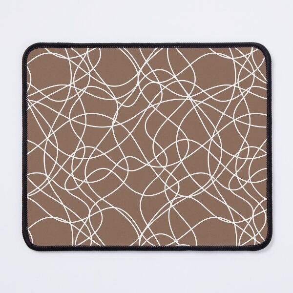 Artikelvorschau, Mid-tone Brown and White Scribbled Mosaic Pattern Pairs Dunn & Edwards 2022 Color of the Year Art & Craft DET682 - Colour Trends - Hue - Shade entworfen und verkauft von ColorOfTheYears.