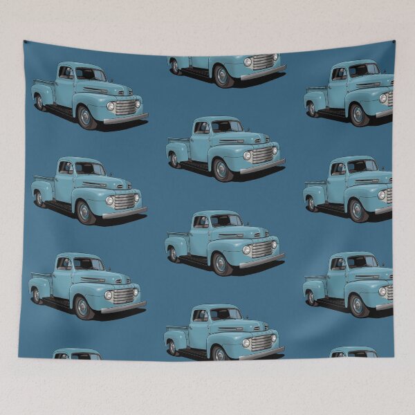 Item preview, 1950 Ford F1 Pickup Truck in light blue designed and sold by candc-retro.