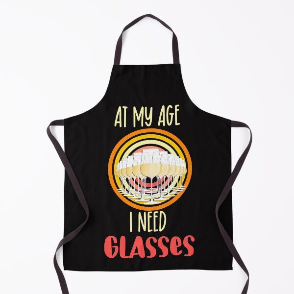 Item preview, At my age I need glasses vintage- funny wine designed and sold by Designs Of all kinds.