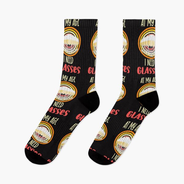 Item preview, At my age I need glasses vintage- funny wine designed and sold by Designs Of all kinds.
