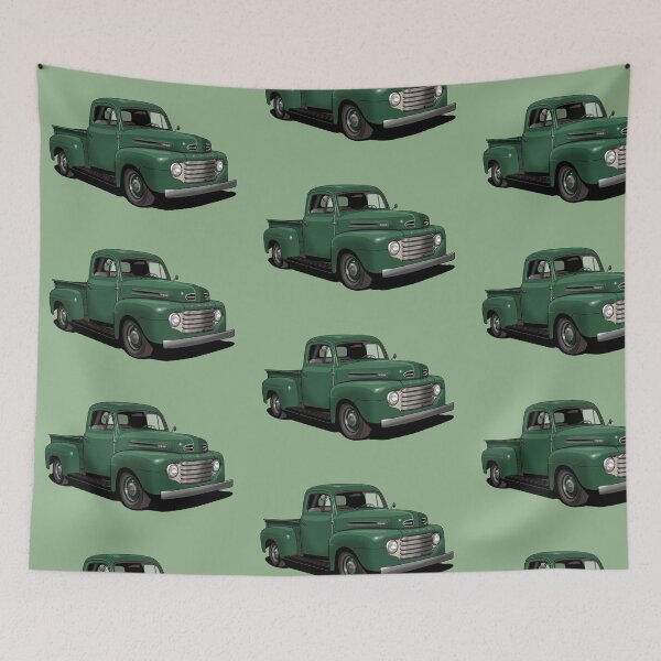 Item preview, 1950 Ford F1 Pickup Truck in dark green designed and sold by candc-retro.