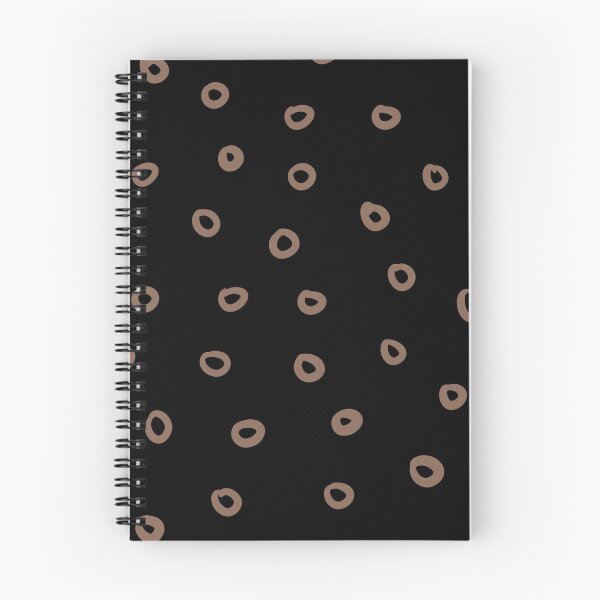 Artikelvorschau, Mid-tone Brown and Black Hoop Circle Pattern Pairs Dunn & Edwards 2022 Color of the Year Art & Craft DET682 - Colour Trends - Hue - Shade entworfen und verkauft von ColorOfTheYears.