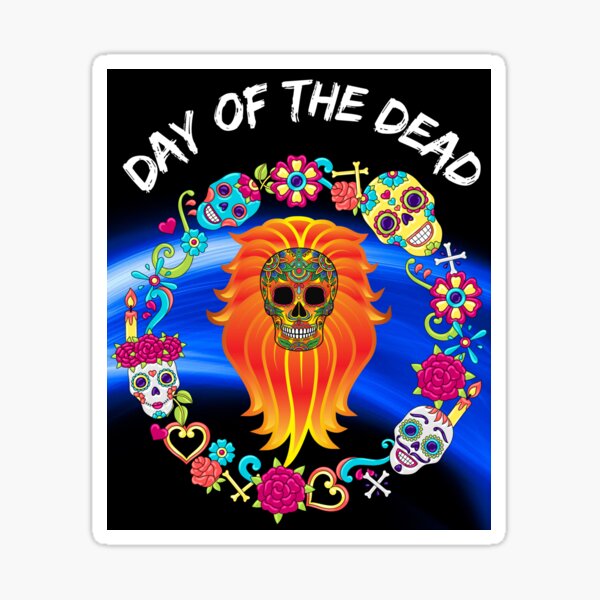Item preview, Day Of The Dead Sugar Skull Wreath   designed and sold by WoodburyLake.