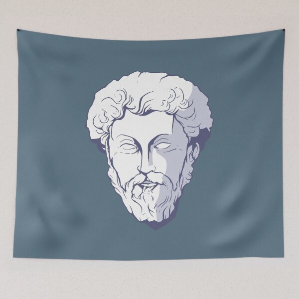 Item preview, Marcus Aurelius Hand Drawn Design designed and sold by Klotho-Fashion.