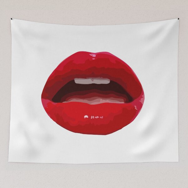 Item preview, Sexy teen girl lips bite biting teeth red designed and sold by CurtisMena.