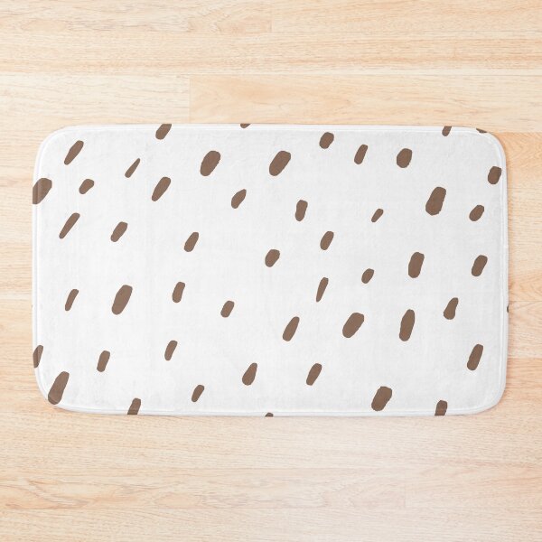 Artikelvorschau, Mid-tone Brown and White Spots - Polka Dot Pattern Pairs Dunn & Edwards 2022 Color of the Year Art & Craft DET682 - Colour Trends - Hue - Shade entworfen und verkauft von ColorOfTheYears.