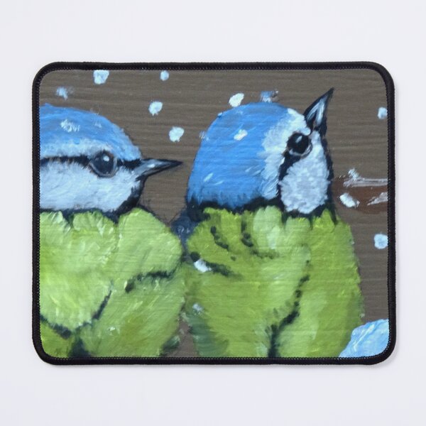 Item preview, Eurasian Blue Tit, A Chickadee, A Blue Tit Bird, Tweeti Birds in the Winter designed and sold by DiensDesign.