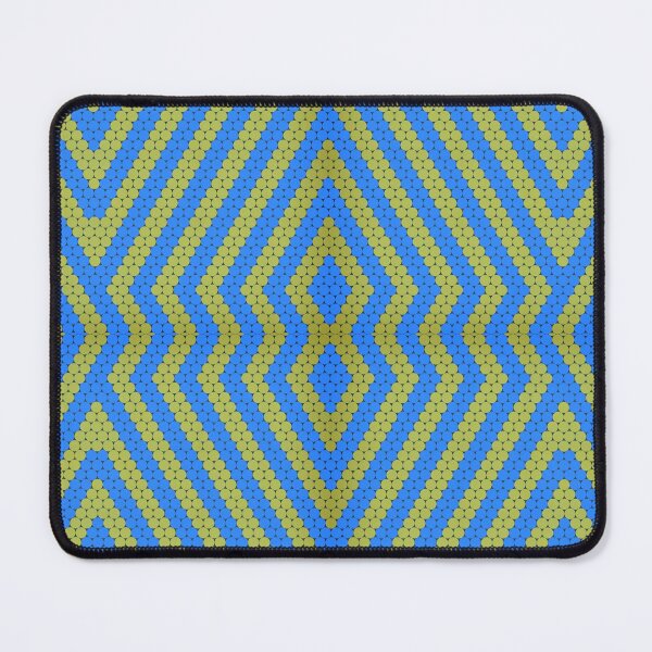 Item preview, Lines / circles blue and yellow pattern V2 designed and sold by wagnerps.