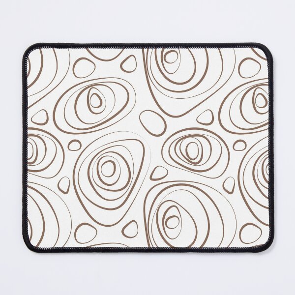 Artikelvorschau, Mid-tone Brown and White Retro Circle Pattern Pairs Dunn & Edwards 2022 Color of the Year Art & Craft DET682 - Colour Trends - Hue - Shade entworfen und verkauft von ColorOfTheYears.