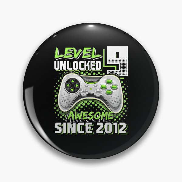 Item preview, Level 9 Unlocked Awesome 2012 Video Game 9th Birthday designed and sold by SemajshiMaah.