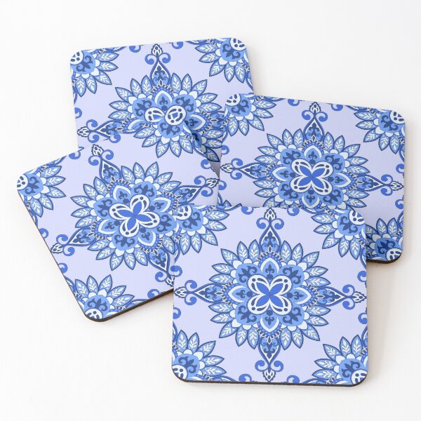 Item preview, Seamless Mandala Repeat Pattern - Dark/ Royal Blue designed and sold by SemDesigns1.