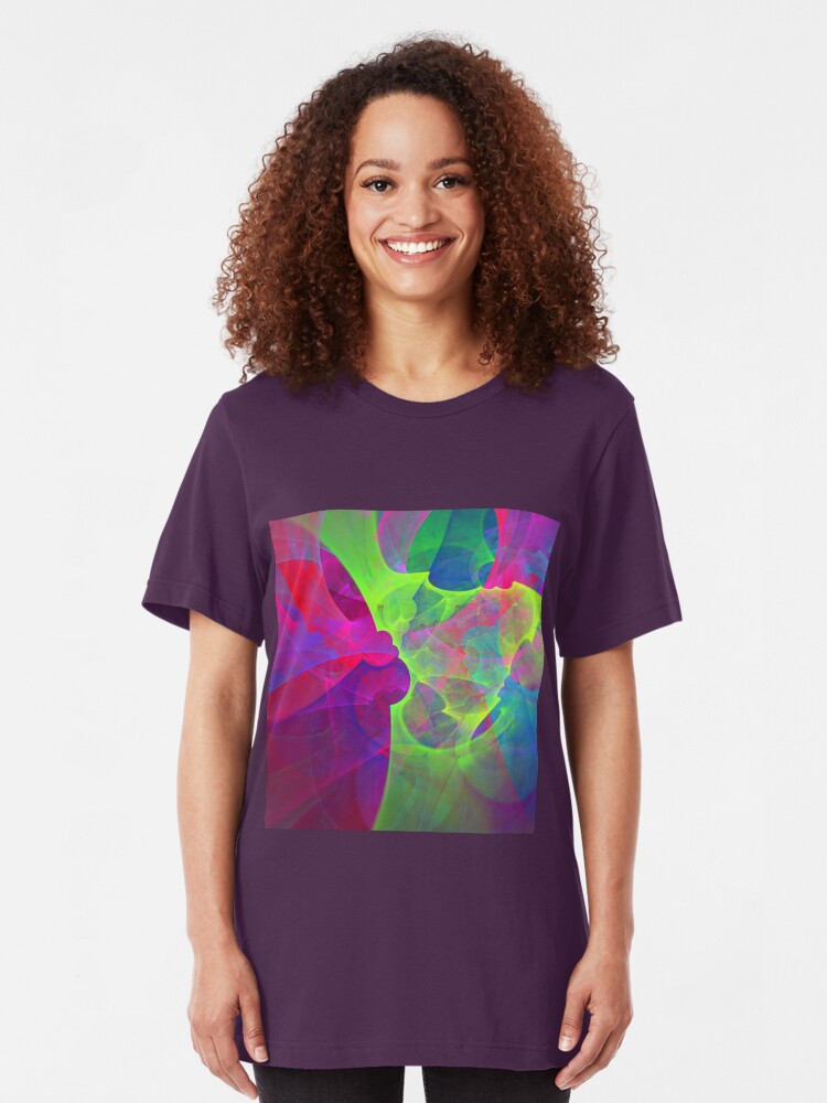 Alternate view of #Fractal Art Slim Fit T-Shirt