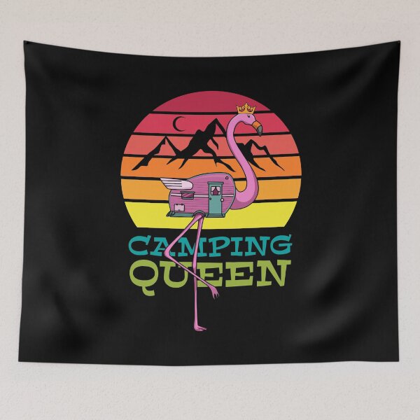 Item preview, Flamingo Camping Queen designed and sold by Maria Garcia.
