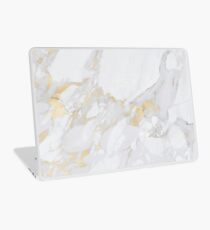 Marble with Gold Laptop Skin