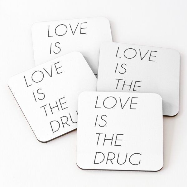 Item preview, Love is the drug italic designed and sold by BlackstarStudio.