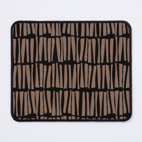 Artikelvorschau, Mid-tone Brown and Black Dash Stripe Line Pattern Pairs Dunn & Edwards 2022 Color of the Year Art & Craft DET682 - Colour Trends - Hue - Shade entworfen und verkauft von ColorOfTheYears.