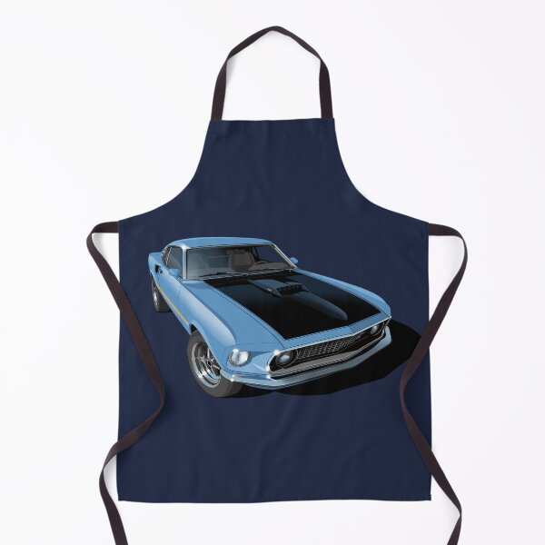Item preview, 1969 ford mustang mach 1 in light blue designed and sold by candc-retro.