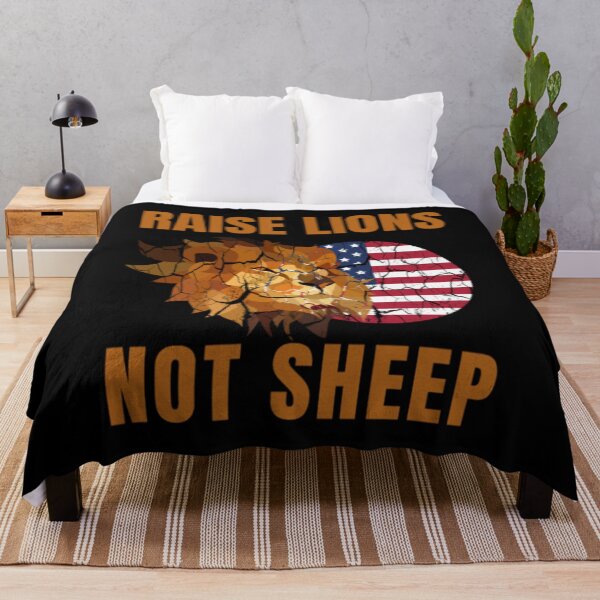 Item preview, Raise Lions Not Sheep American patriotic lion designed and sold by theshirt79.