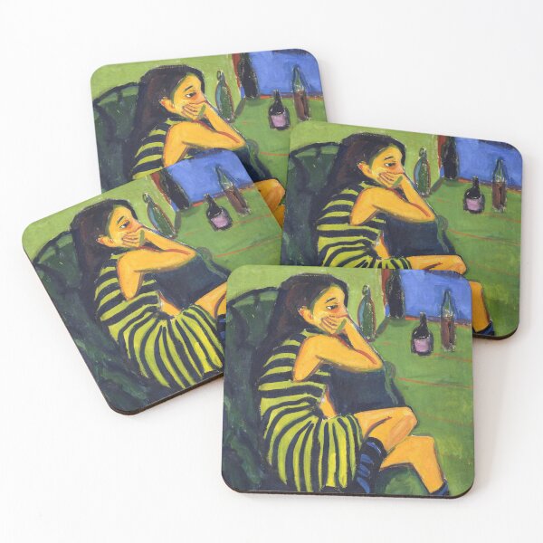 Item preview,  Female Artist, by Ernst Ludwig Kirchner. (1910) designed and sold by Historical Paintings.
