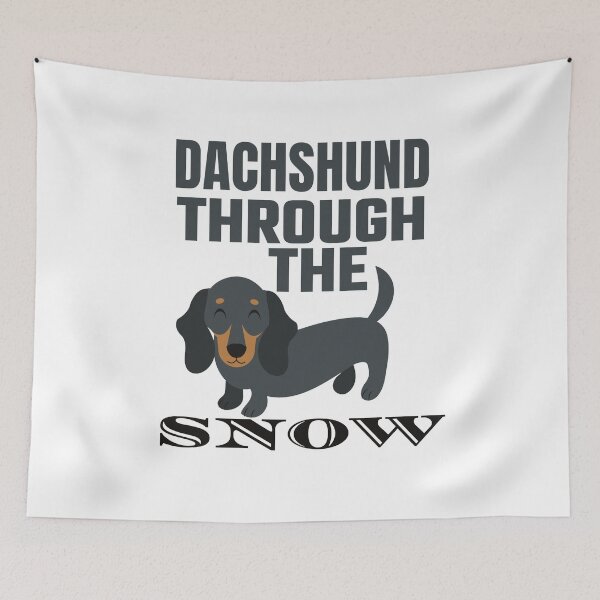 Item preview, Dachshund Through the Snow Pun designed and sold by ACC .