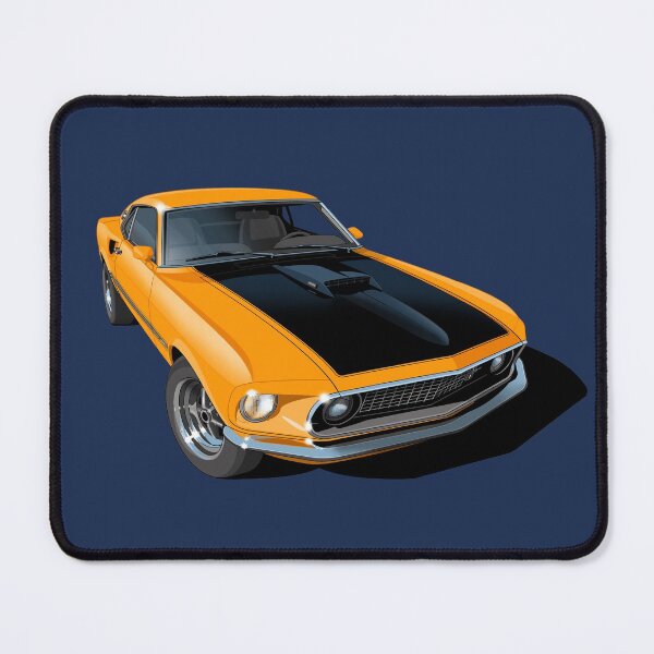 Item preview, 1969 ford mustang mach 1 in orange designed and sold by candc-retro.
