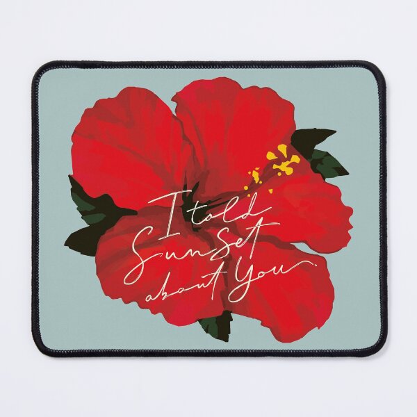 Item preview, I Told Sunset About You - Hibiscus Flower n.2 light blue designed and sold by marina ralston.