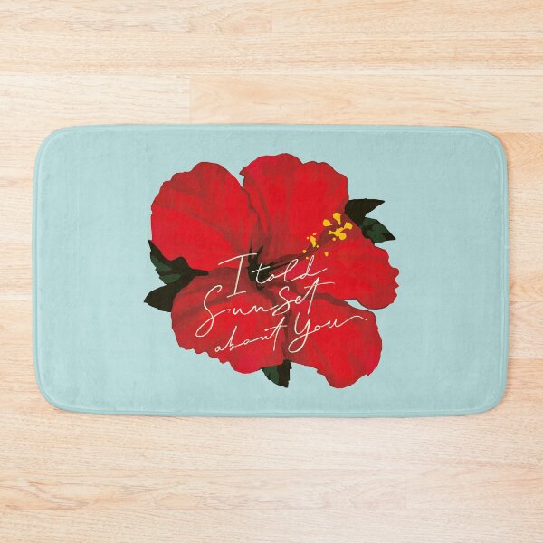 Item preview, I Told Sunset About You - Hibiscus Flower n.2 light blue designed and sold by marina ralston.