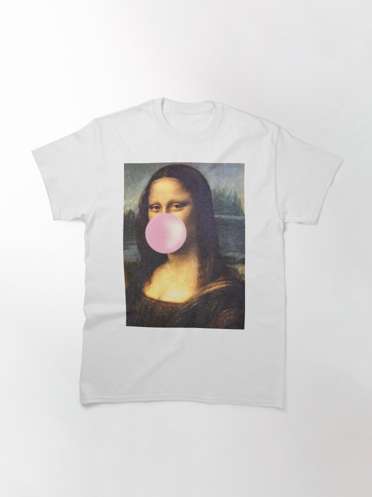 Mona Lisa Blowing Bubblegum | Classic T-Shirt