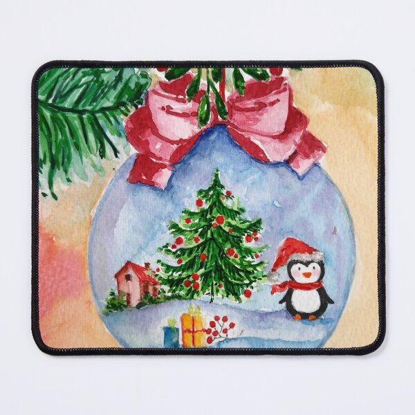 Item preview, Christmas Glass Bauble designed and sold by UrbanSageArt.