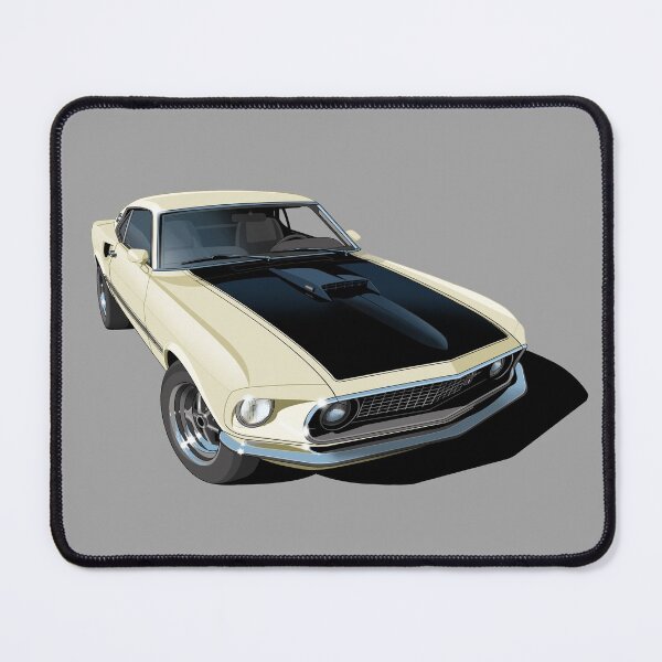 Item preview, 1969 ford mustang mach 1 in white designed and sold by candc-retro.