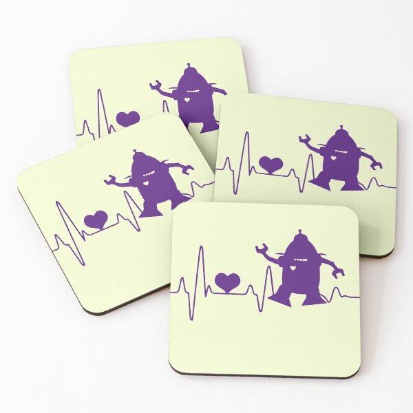Item preview, Violet Robot Heartbeat Design designed and sold by Red-ElYoubi.