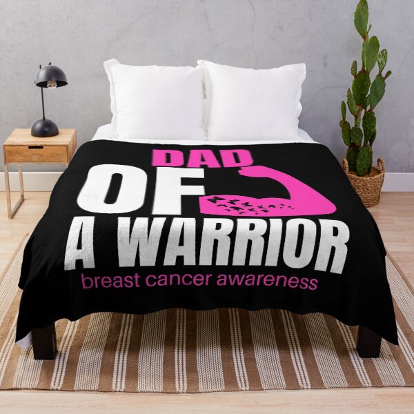 Item preview, dad of a warrior breast cancer awareness for a powerful woman designed and sold by mydreamcatcher.