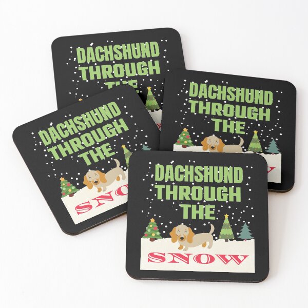 Item preview, Dachshund Through the Snow Winterscape Pun designed and sold by ACC .
