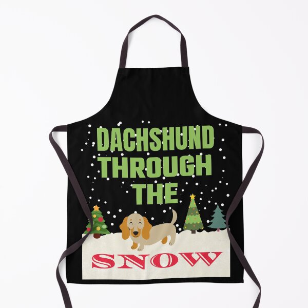 Item preview, Dachshund Through the Snow Winterscape Pun designed and sold by ACC .