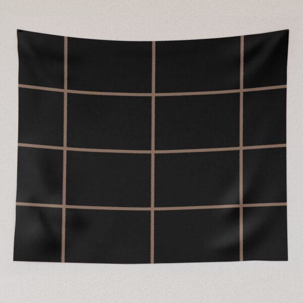 Artikelvorschau, Mid-tone Brown and Black Thin Check Pattern Pairs Dunn & Edwards 2022 Color of the Year Art & Craft DET682 - Colour Trends - Hue - Shade entworfen und verkauft von ColorOfTheYears.