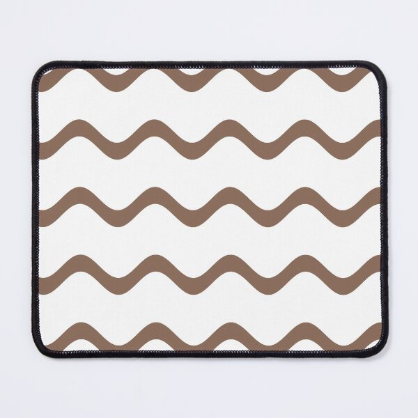 Artikelvorschau, Mid-tone Brown and White Rippled Stripe Pattern Pairs Dunn & Edwards 2022 Color of the Year Art & Craft DET682 - Colour Trends - Hue - Shade entworfen und verkauft von ColorOfTheYears.