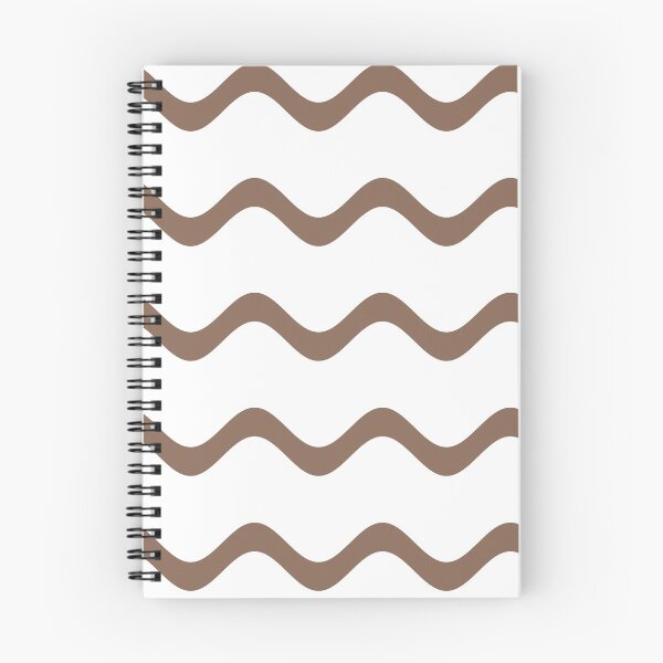 Artikelvorschau, Mid-tone Brown and White Rippled Stripe Pattern Pairs Dunn & Edwards 2022 Color of the Year Art & Craft DET682 - Colour Trends - Hue - Shade entworfen und verkauft von ColorOfTheYears.