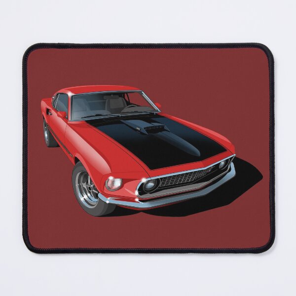 Item preview, 1969 ford mustang mach 1 in red designed and sold by candc-retro.